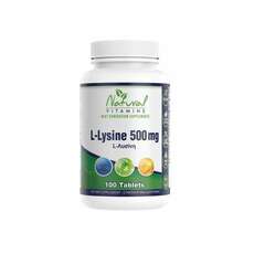 Natural Vitamins L-Lysine 500mg 100 tabs