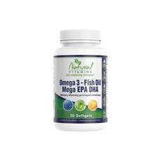 Natural Vitamins Omega 3 Fish Oil 30caps (Συμπλήρωμα Διατροφής με Λιπαρά Οξέα)