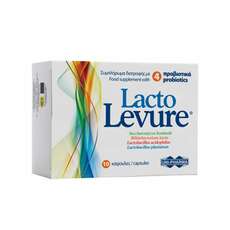 Uni Pharma Lacto Levure Τρόφιμο ειδικής διατροφής με 4 προβιοτικά, 10 caps