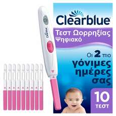 Clearblue Ψηφιακό Τεστ Ωορρηξίας με Ακρίβεια Πάνω Από 99% Υποδεικνύει τις Δύο πιο Γόνιμες Ημέρες του Κύκλου 10 Τεστ