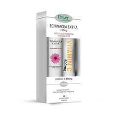 Power Health Echinacea Extra με Στέβια 20 αναβράζοντα δισκία & Δώρο Vitamin C 500mg Πορτοκάλι 20 αναβράζοντα δισκία