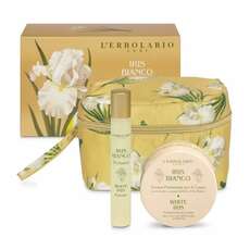 L' Erbolario Iris Bianco Mini Beauty Case Travel Petal Αρωμα 15ml & Κρέμα Σώματος 75ml