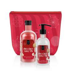 Lavish Care – Holly Jolly Apple Pie Christmas Bag Set Bath /Shower Gel 500ml & Glitter Body Lotion 300ml