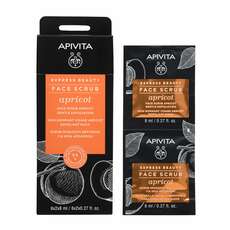 Apivita Express Beauty Face Scrub Apricot για 'Ηπια Απολέπιση 2x8ml