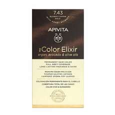 Apivita My Color Elixir Βαφή Μαλλιών 7.43 Ξανθό Xάλκινο Mελί 125ml
