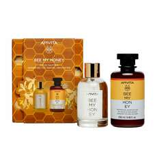 Apivita Bee My Honey Promo Eau De Toilette Unisex Άρωμα, 100ml & Δώρο Shower Gel Αφρόλουτρο Σώματος, 250ml, 1σετ