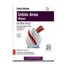 Frezyderm Intim Area Wipes pH4 Μαντηλάκια Καθαρισμού Ευαίσθητης Περιοχής, 20 τμχ