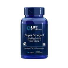 Life Extension Super Omega-3 EPA/DHA With Sesame Lignans & Olive Fruit Extract 120softgels