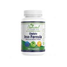 Natural Vitamins Chelate Iron Formula, 100caps