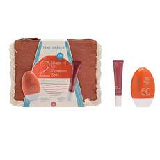 Medisei Time Eraser 2 Steps Kit for Timeless Skin Promo Fluid Sun Shield SPF50 Αντηλιακό Γαλάκτωμα Προσώπου, 50ml, Best Recovery Concentrate Ορός Προσώπου, 20ml & Δώρο Νεσεσέρ, 1σετ