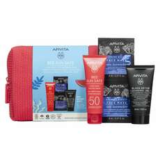 Apivita Set Bee Sun Safe Hydra Face Gel Cream SPF50+ 50ml + Black Cleansing Gel 50ml + Face Mask Sea Lavender 2x8ml