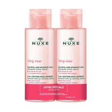 Nuxe Promo Very Rose 3-in-1 Soothing Micellar Water Μικυλλιακό Νερό Καθαρισμού για Πρόσωπο & Μάτια, 2x400ml