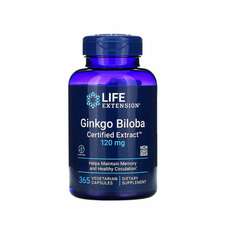 Life Extension Ginko Biloba Cert. Extract 120mg 365 Κάψουλες