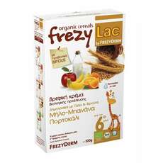 Frezylac Organic Cereals Δημητριακά με Γάλα & Φρούτα Μήλο Μπανάνα Πορτοκάλι 200g