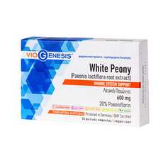 VioGenesis White Peony 600 mg Συμπλήρωμα διατροφής με Λευκή Παιώνια 30caps