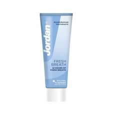 Jordan Fresh Breath Toothpaste Φθοριούχος Οδοντόκρεμα για την Καταπολέμηση της Κακοσμίας 75ml