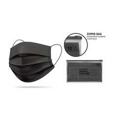 Vestamed  Χειρουργικές Μάσκες μαύρες τύπου ΙΙR 5x10 τεμάχια