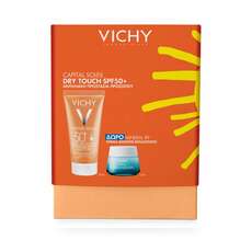 Vichy Capital Soleil Dry Touch SPF50+ Αντηλιακή Κρέμα Προσώπου, 50ml & Δώρο Mineral 89 Κρέμα Booster Ενυδάτωσης, 15ml, 1σετ
