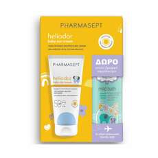 Pharmasept Heliodor Promo με Baby Sun Cream SPF 50 Βρεφική Αντηλιακή Κρέμα, 100ml & Mild Bath Απαλό Βρεφικό Αφρόλουτρο για Σώμα & Μαλλιά, 100ml, 1σετ