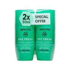 Apivita Promo Bee Fresh Deodorant 24H - Αποσμητικό Με Πρόπολη Και Προβιοτικά, 2x50ml (1+1)