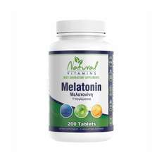 Natural Vitamins Melatonin, 200tabs