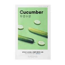 Missha Airy Fit Cucumber Sheet Mask Ενυδατική Μάσκα Προσώπου, 1τεμ