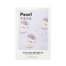 Missha Airy Fit Pearl Sheet Mask Μάσκα Προσώπου για Λάμψη, 1τεμ