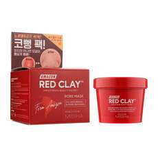 Missha Amazon Red Clay Μάσκα καθαρισμού για μείωση του σμήγματος και ελαχιστοποίηση των πόρων με άργιλο 110ml