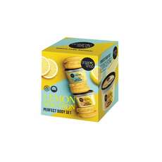 Organic Shop Σετ Σώματος Lemon Macaron Fusion, για Ανανέωση & Λείανση με Οργανικό Λεμόνι, 250ml /250ml