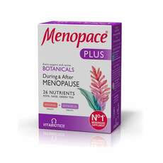 Vitabiotics Menopace Plus, Όλοκληρωμένο Συμπλήρωμα για την Εμμηνόπαυση με Φυτοοιστρογόνα, 56Tabs