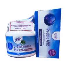 Smile L-Glutamine Plus 250g & Δωρο Smile Probio 45b 2x10caps