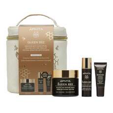 Apivita Promo Queen Bee Αντιγηραντική Κρέμα Ελαφριάς Υφής, 50ml & Δώρο Serum Αντιγηραντικός Ορός Προσώπου, 10ml, Κρέμα Ματιών, 5ml & Νεσεσέρ, 1τεμ, 1σετ