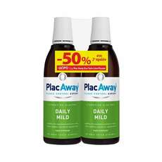Plac Away Promo (-50% στο Δεύτερο Προϊόν) Daily Mild Στοματικό Διάλυμα με Ήπια Γεύση, 2x500ml