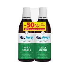 Plac Away Promo (-50% στο Δεύτερο Προϊόν) Daily Strong Δυνατό Στοματικό Διάλυμα με Δροσερή Γεύση Δυόσμου, 2x500ml