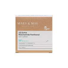 MARY & MAY Vegan Niacinamide Panthenol Sun Cushion SPF50+ PA++++ Αντηλιακή προστασία σε σφουγγάρι,  Σφουγγαράκι με προϊόν 25g