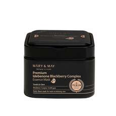 Mary & may Premium Idebenone Blackberry Complex 10080ppm Essence Mask - Μάσκα Προσώπου - 20 τεμάχια 250g