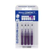 Pierre Fabre Oral Care Elgydium Clinic Mono Compact Interdental Brushes Purple Μεσοδόντια Βουρτσάκια Μωβ 0.8 4 Τεμάχια