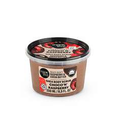 Organic Shop Scrub Σώματος Choco’n’Raspberry με Βατόμουρο & Βούτυρο Κακάο για Απαλή και Ενυδατωμένη Επιδερμίδα, 250ml