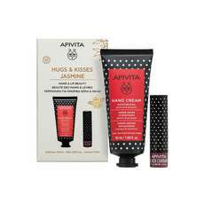 APIVITA Promo Hugs And Kisses Jasmin – Σετ Ενυδάτωσης Χεριών Και Χειλιών 50ml+4.4g