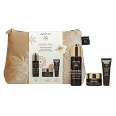 Apivita Promo Queen Bee Serum Αντιγηραντικός Ορός Προσώπου 30ml + Cream light Αντιγηραντική Κρέμα Ελαφριάς Υφής 15ml + Κρέμα ματιών 5ml + Νεσεσέρ