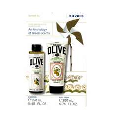 Korres Σετ Pure Greek Olive Μέλι Αχλάδι – Αφρόλουτρο 250ml & Κρέμα Σώματος 200ml