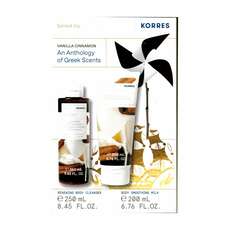 Korres Σετ Ενυδατικό Αφρόλουτρο Βανίλια & Κανέλα 250ml & Ενυδατικό Γαλάκτωμα Σώματος Βανίλια & Κανέλα 200ml