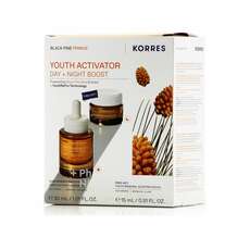 Korres Promo Black Pine Primus 6xHA Wrinkle Smoothing Youth Activator Booster 30ml & Youth Renewal Sleeping Facial 15ml