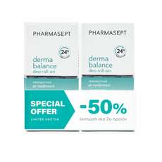 Pharmasept Promo Balance Mild Deo Roll-On 24H Για Ξηρές Επιδερμίδες 50ml+50ml -50% στο 2ο προιόν