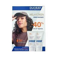 Ducray Promo (-40%) Duo Melascreen SPF50+ Λεπτόρρευστη Αντηλιακή Κρέμα Κατά των Κηλίδων, 2x50ml