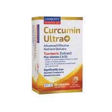 Lamberts Curcumin Ultra+ Advanced Effective Nutrient Delivery Συμπλήρωμα Διατροφής με Κουρκουμά 60caps