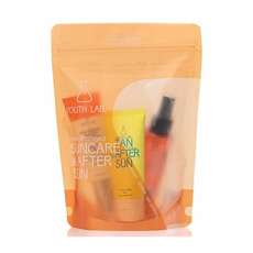 Youth Lab. Sun & After Sun Travel Set με Age-Defense Watery Αντηλιακό SPF50, 40ml, Wet Skin Αντηλιακό Ξηρό Λάδι SPF50, 100ml & Tan & After Sun Προσώπου & Σώματος, 75ml, 1σετ
