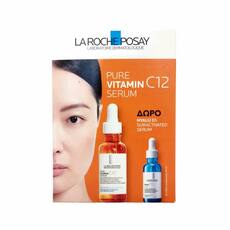 LA ROCHE POSAY Promo Pure Vitamin C12 Serum, Αντιοξειδωτικός Αντιρυτιδικός Ορός -30ml & ΔΩΡΟ Hyalu B5 Serum -10ml, 1σετ
