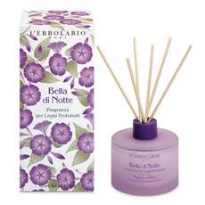 L' Erbolario Bella di Notte Αρωματικό χώρου με ξύλινα στικς Bella di Notte Αρωματικό χώρου, για να γεμίσει με ευχάριστες νότες κάθε δωμάτιο 125ml