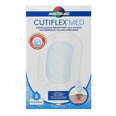 Masteraid Cutiflex Αυτοκόλλητες Διαφανείς & Αδιάβροχες Γάζες 10,5x15cm (6x10,2), 5 τεμάχια